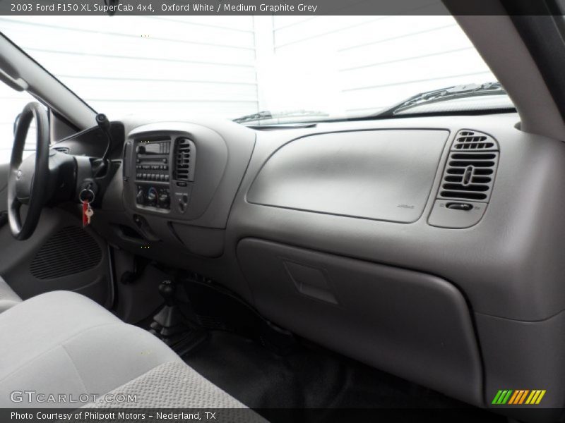 Oxford White / Medium Graphite Grey 2003 Ford F150 XL SuperCab 4x4