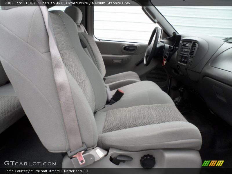Oxford White / Medium Graphite Grey 2003 Ford F150 XL SuperCab 4x4