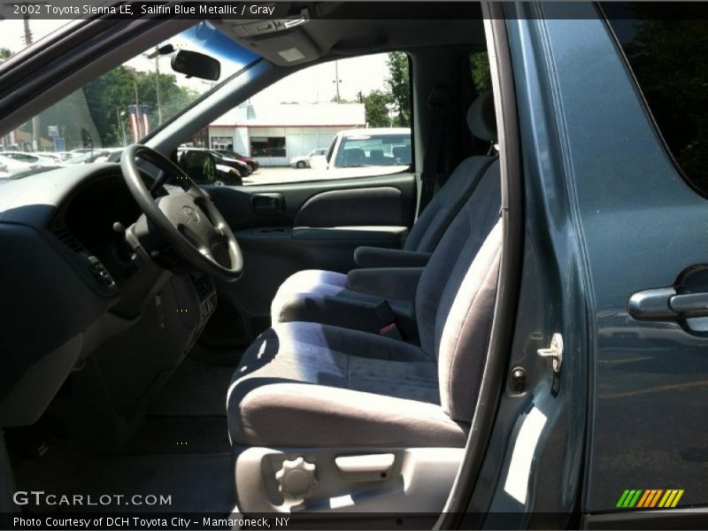 Sailfin Blue Metallic / Gray 2002 Toyota Sienna LE