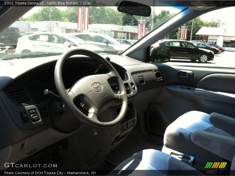 Sailfin Blue Metallic / Gray 2002 Toyota Sienna LE