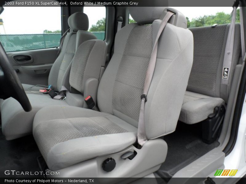 Oxford White / Medium Graphite Grey 2003 Ford F150 XL SuperCab 4x4