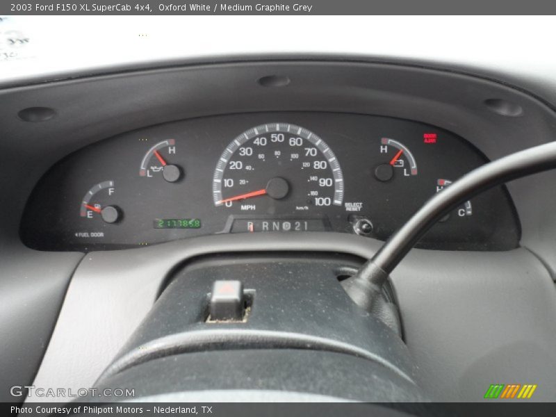 Oxford White / Medium Graphite Grey 2003 Ford F150 XL SuperCab 4x4