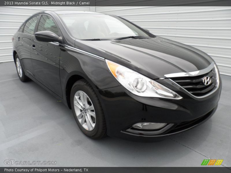 Midnight Black / Camel 2013 Hyundai Sonata GLS