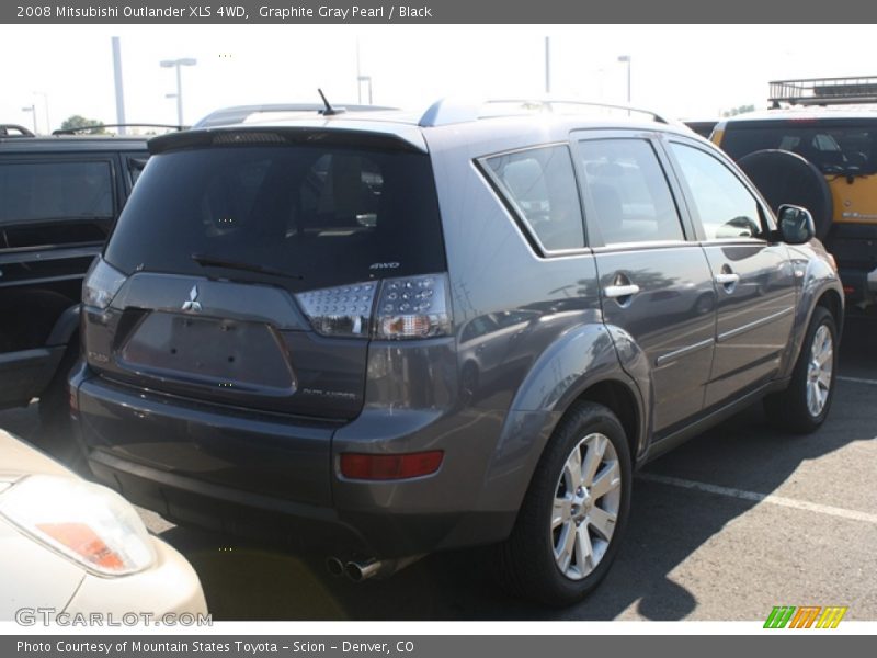Graphite Gray Pearl / Black 2008 Mitsubishi Outlander XLS 4WD