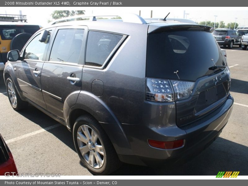 Graphite Gray Pearl / Black 2008 Mitsubishi Outlander XLS 4WD