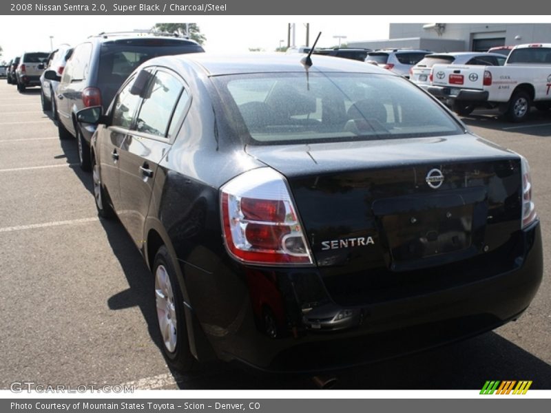 Super Black / Charcoal/Steel 2008 Nissan Sentra 2.0