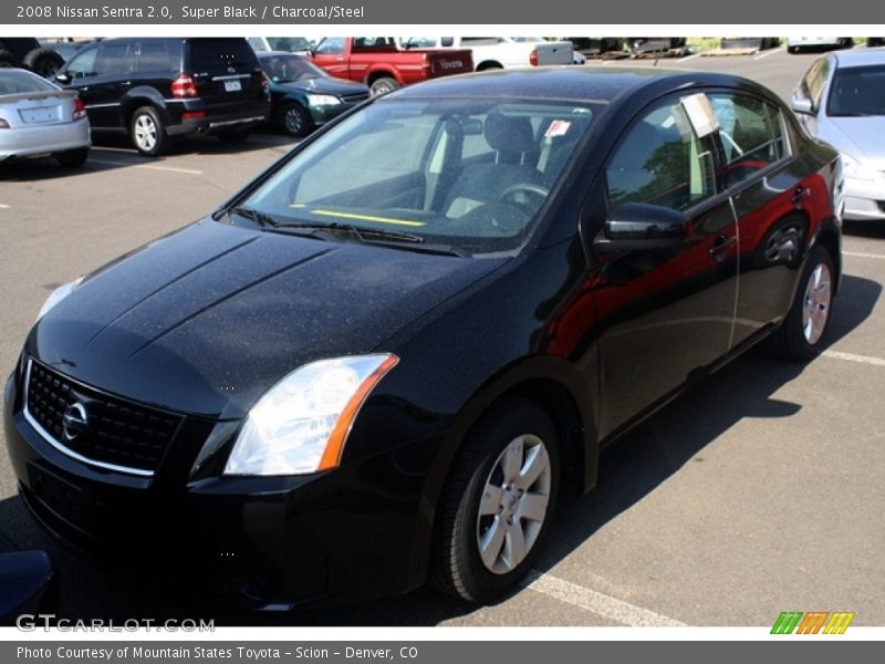 Super Black / Charcoal/Steel 2008 Nissan Sentra 2.0