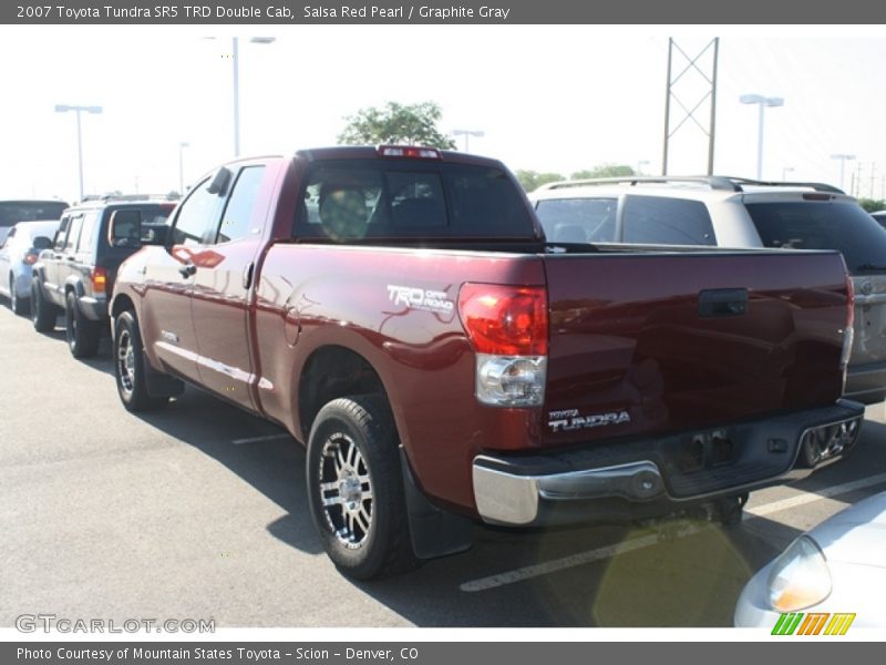 Salsa Red Pearl / Graphite Gray 2007 Toyota Tundra SR5 TRD Double Cab