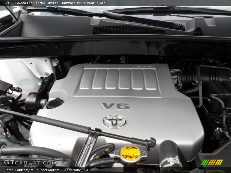 Blizzard White Pearl / Ash 2012 Toyota Highlander Limited