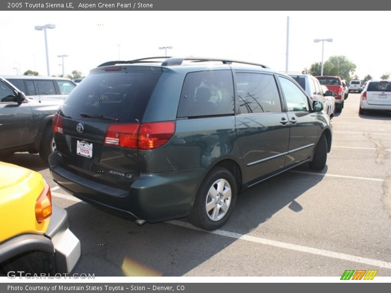 Aspen Green Pearl / Stone 2005 Toyota Sienna LE