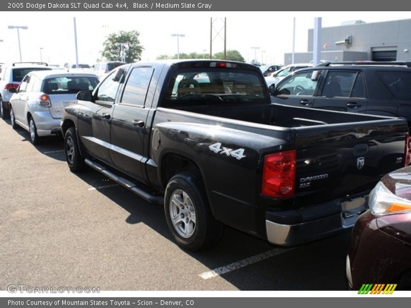Black / Medium Slate Gray 2005 Dodge Dakota SLT Quad Cab 4x4