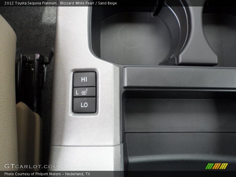 Blizzard White Pearl / Sand Beige 2012 Toyota Sequoia Platinum