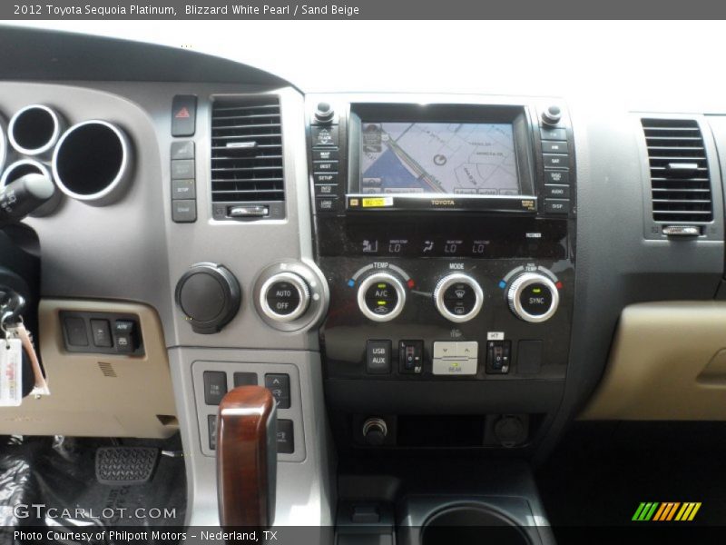 Dashboard of 2012 Sequoia Platinum