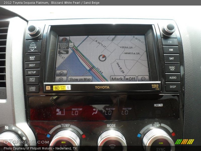 Navigation of 2012 Sequoia Platinum