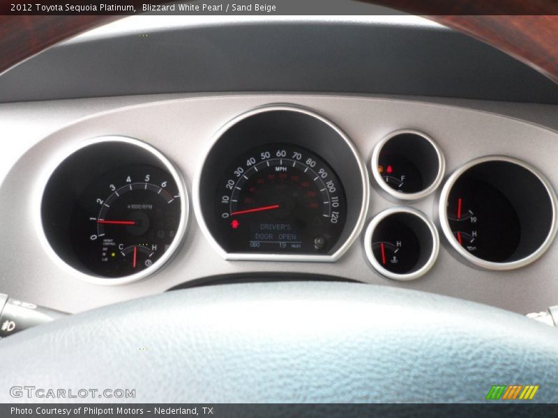  2012 Sequoia Platinum Platinum Gauges