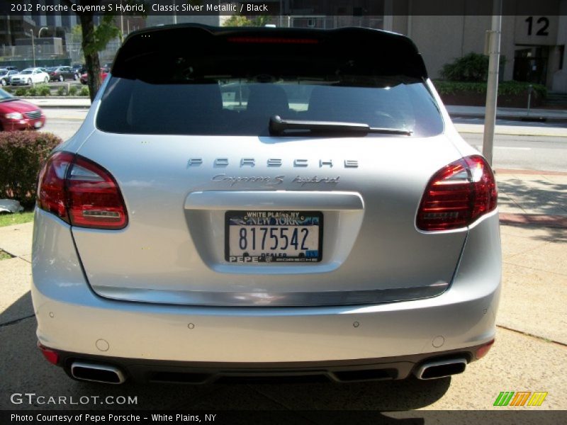 Classic Silver Metallic / Black 2012 Porsche Cayenne S Hybrid