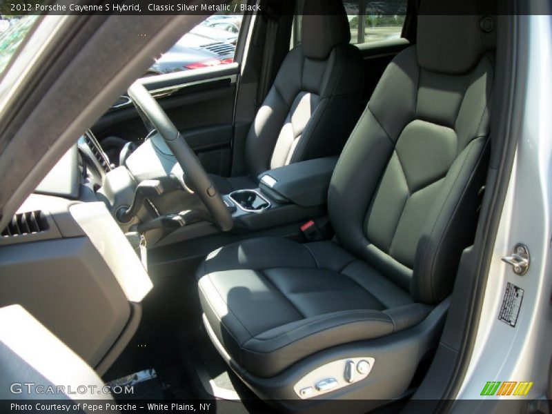 Classic Silver Metallic / Black 2012 Porsche Cayenne S Hybrid