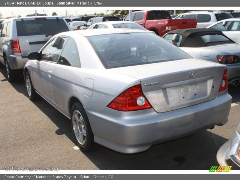 Satin Silver Metallic / Gray 2004 Honda Civic LX Coupe