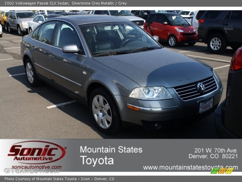 Silverstone Grey Metallic / Grey 2002 Volkswagen Passat GLX Sedan