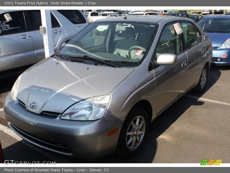 Silver Strata Metallic / Gray 2001 Toyota Prius Hybrid
