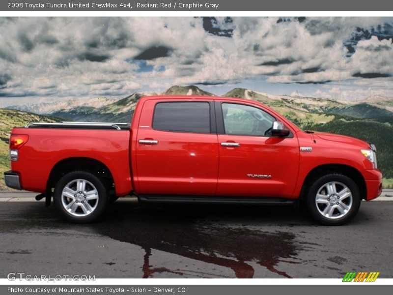 Radiant Red / Graphite Gray 2008 Toyota Tundra Limited CrewMax 4x4