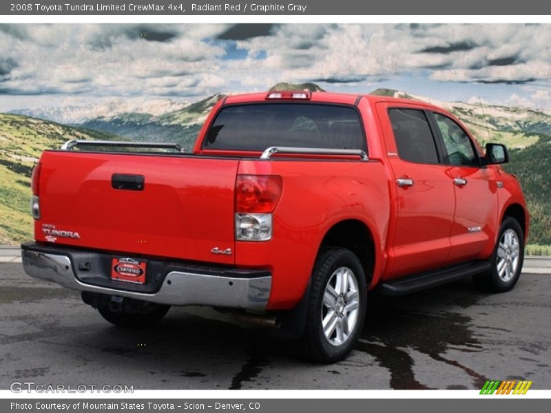 Radiant Red / Graphite Gray 2008 Toyota Tundra Limited CrewMax 4x4
