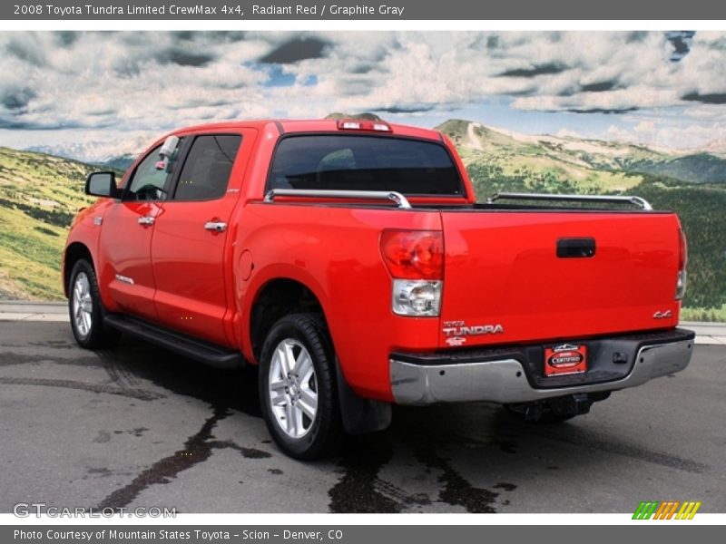 Radiant Red / Graphite Gray 2008 Toyota Tundra Limited CrewMax 4x4