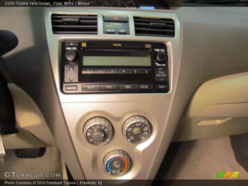 Polar White / Bisque 2009 Toyota Yaris Sedan