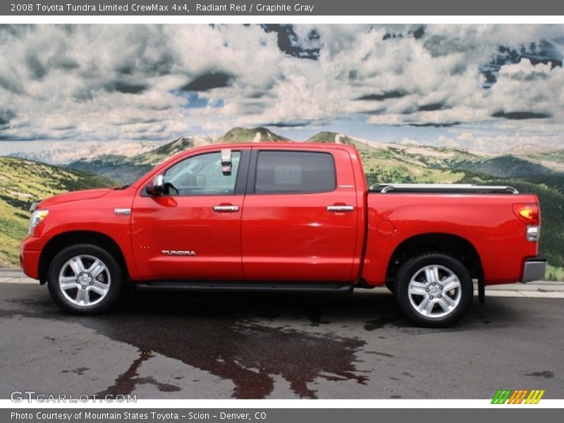 Radiant Red / Graphite Gray 2008 Toyota Tundra Limited CrewMax 4x4