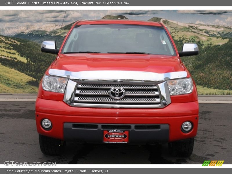 Radiant Red / Graphite Gray 2008 Toyota Tundra Limited CrewMax 4x4