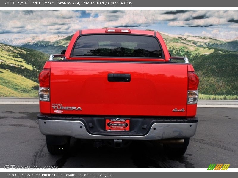 Radiant Red / Graphite Gray 2008 Toyota Tundra Limited CrewMax 4x4