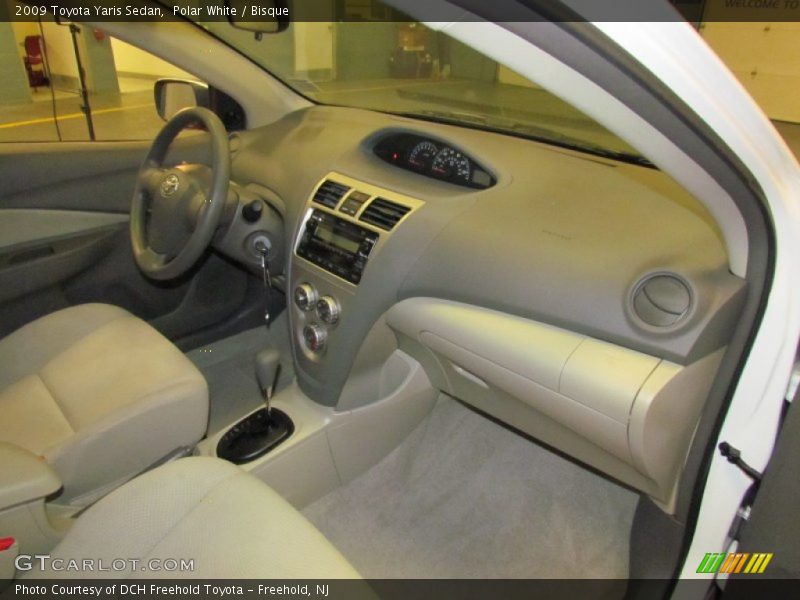Polar White / Bisque 2009 Toyota Yaris Sedan