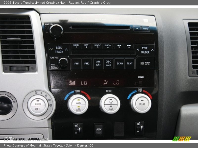 Radiant Red / Graphite Gray 2008 Toyota Tundra Limited CrewMax 4x4