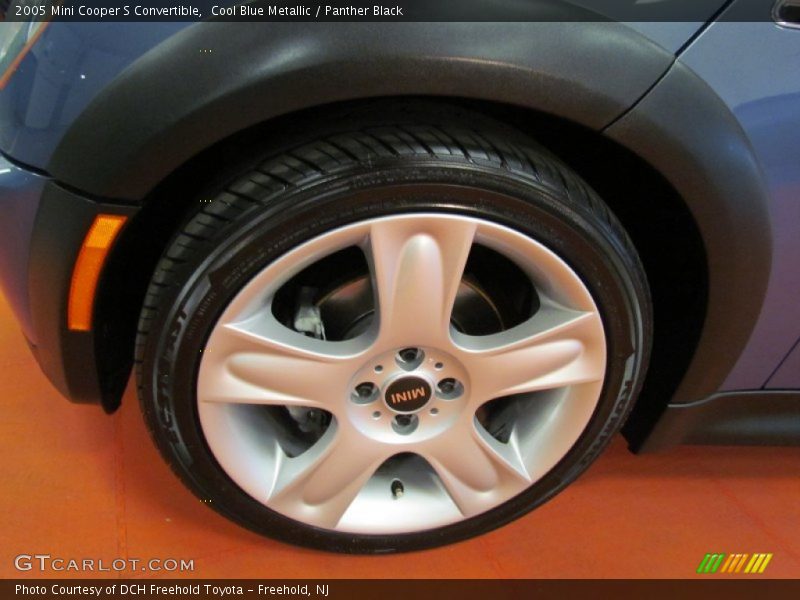 Cool Blue Metallic / Panther Black 2005 Mini Cooper S Convertible