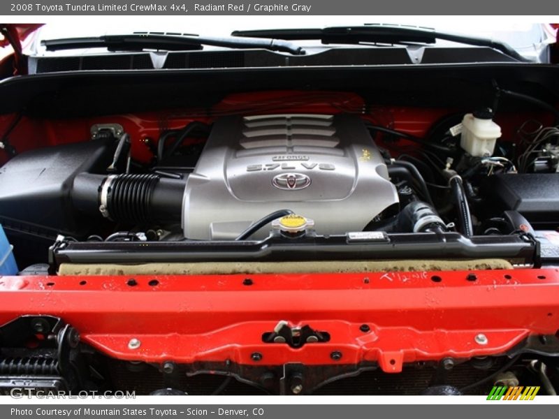Radiant Red / Graphite Gray 2008 Toyota Tundra Limited CrewMax 4x4