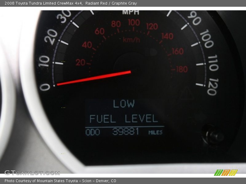 Radiant Red / Graphite Gray 2008 Toyota Tundra Limited CrewMax 4x4