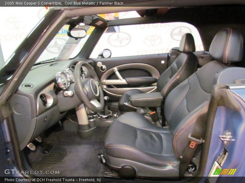 Cool Blue Metallic / Panther Black 2005 Mini Cooper S Convertible