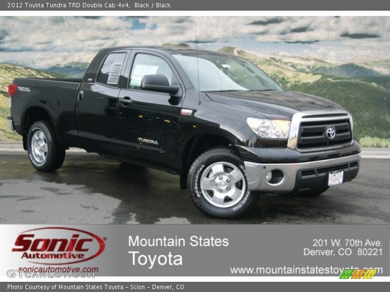 Black / Black 2012 Toyota Tundra TRD Double Cab 4x4