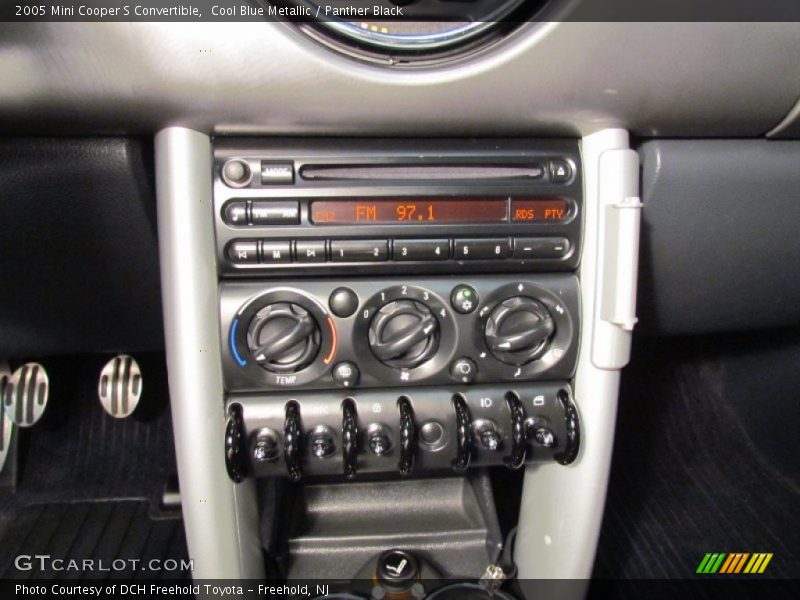 Cool Blue Metallic / Panther Black 2005 Mini Cooper S Convertible