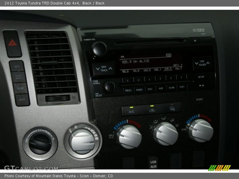 Black / Black 2012 Toyota Tundra TRD Double Cab 4x4