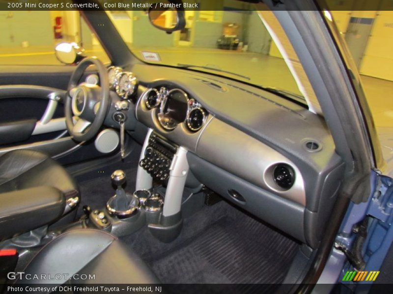 Cool Blue Metallic / Panther Black 2005 Mini Cooper S Convertible