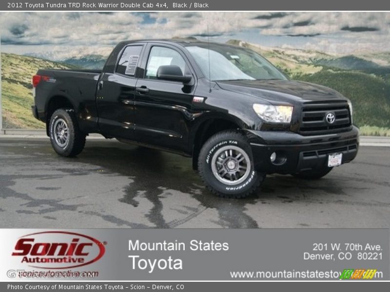 Black / Black 2012 Toyota Tundra TRD Rock Warrior Double Cab 4x4