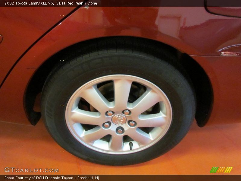 Salsa Red Pearl / Stone 2002 Toyota Camry XLE V6
