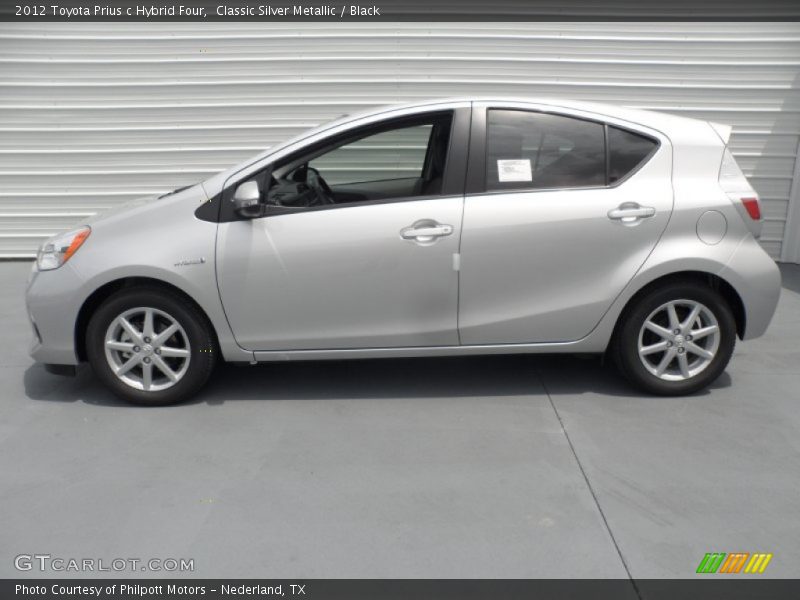  2012 Prius c Hybrid Four Classic Silver Metallic