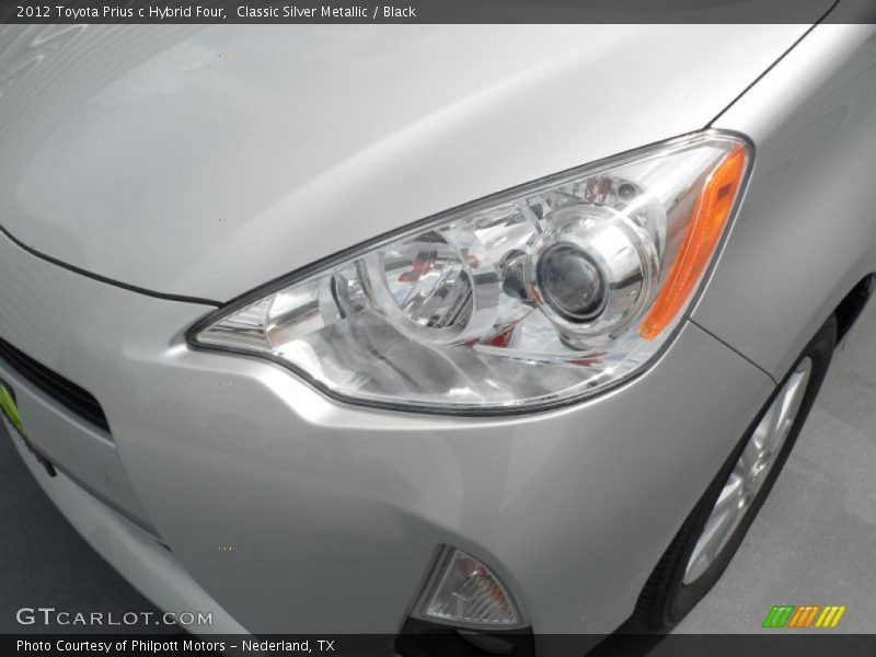 Classic Silver Metallic / Black 2012 Toyota Prius c Hybrid Four