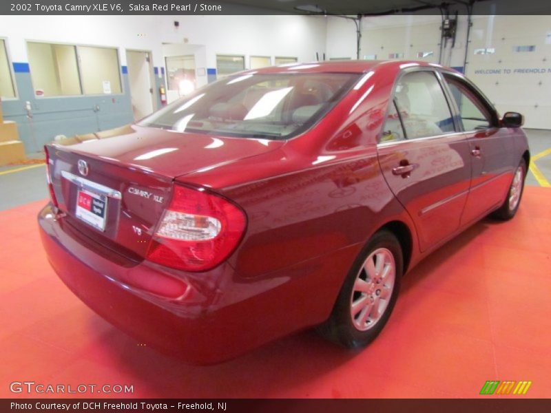 Salsa Red Pearl / Stone 2002 Toyota Camry XLE V6