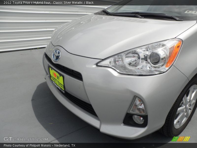 Classic Silver Metallic / Black 2012 Toyota Prius c Hybrid Four