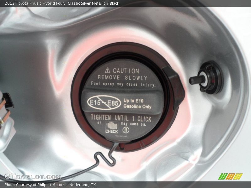 Classic Silver Metallic / Black 2012 Toyota Prius c Hybrid Four