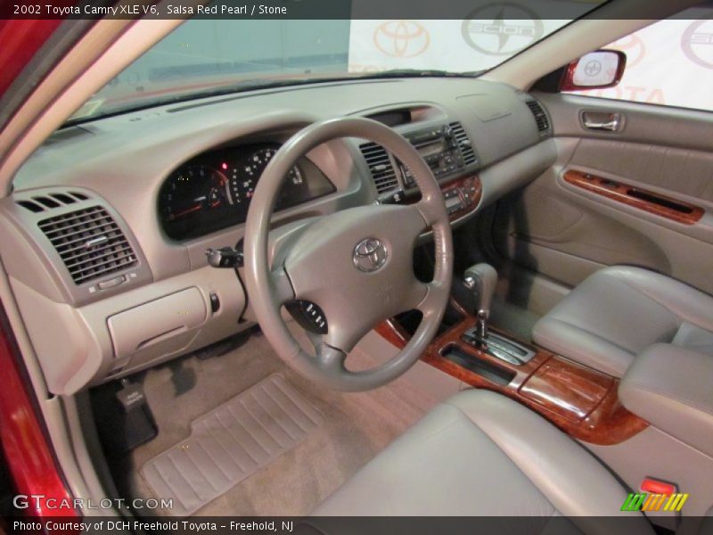 Salsa Red Pearl / Stone 2002 Toyota Camry XLE V6