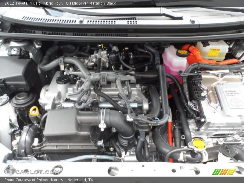  2012 Prius c Hybrid Four Engine - 1.5 Liter DOHC 16-Valve VVT-i 4 Cylinder Gasoline/Electric Hybrid